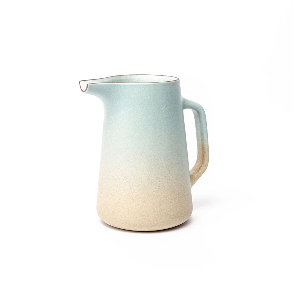 Pitcher Divided Aqua Barley